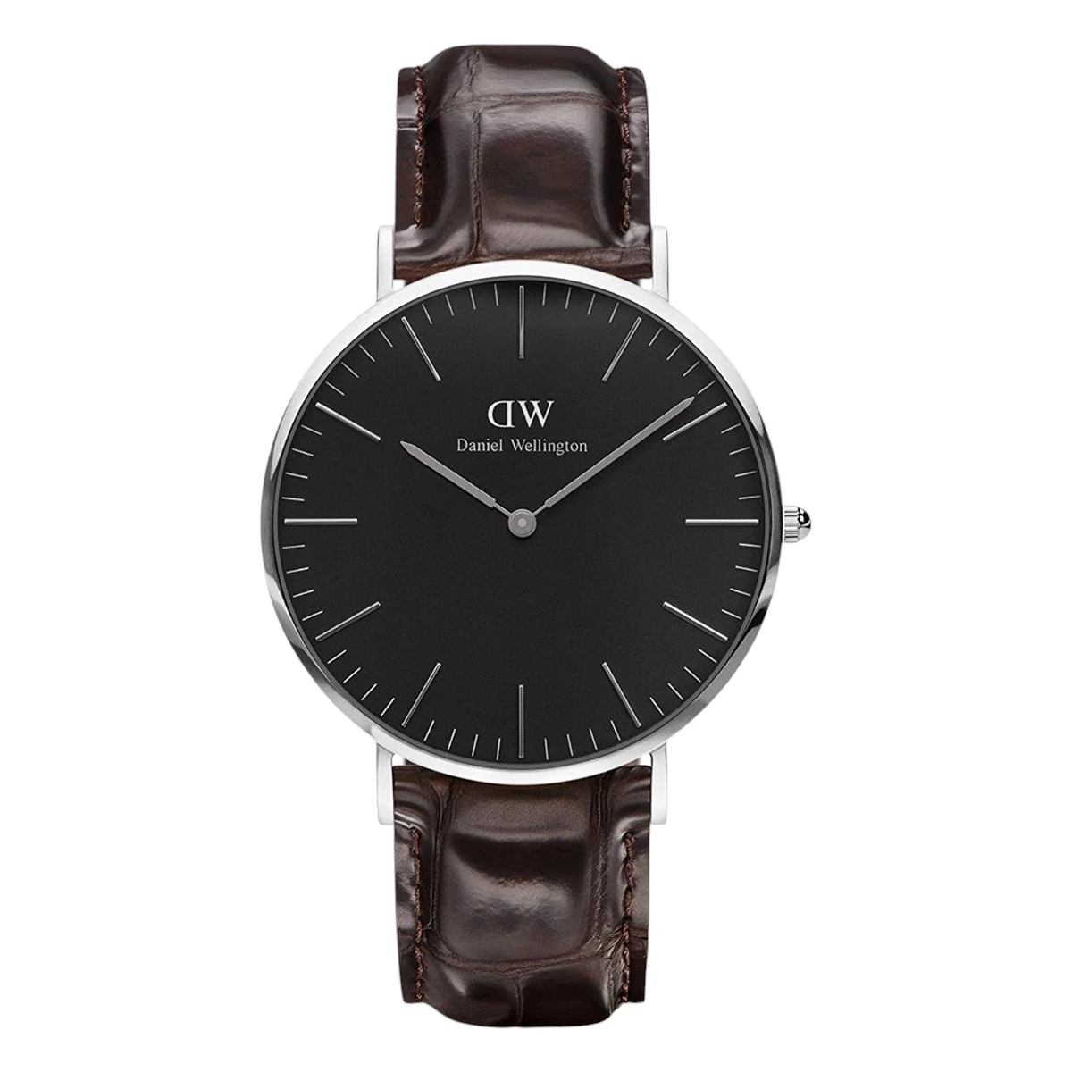 DW00100134 Daniel Wellington Classic Black York Silver Svart