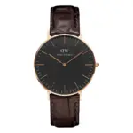 Daniel Wellington Classic Black York Roséguld Svart