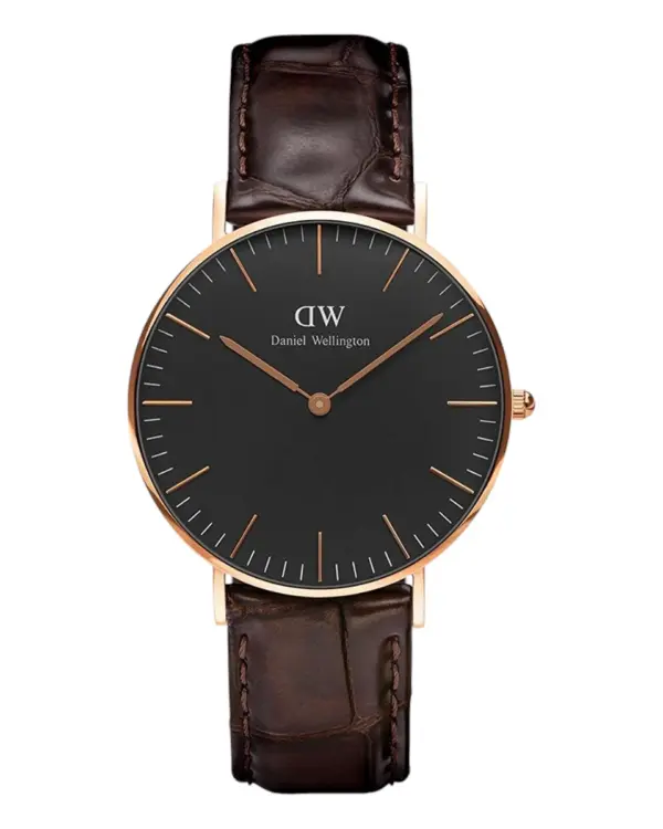 Daniel Wellington Classic Black York Roséguld Svart
