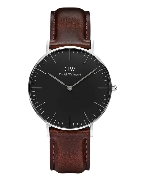 Daniel Wellington Classic Bristol Silver Svart