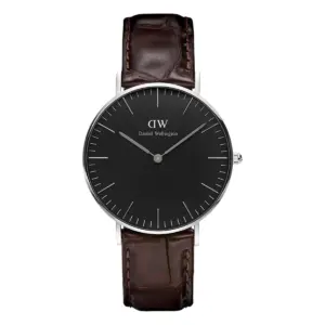 Daniel Wellington Classic York Silver Svart