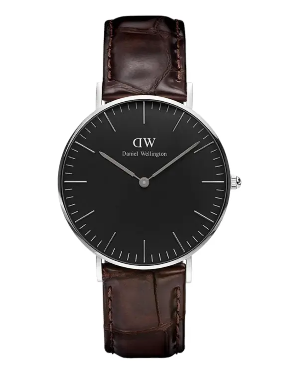 Daniel Wellington Classic York Silver Svart