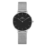 Daniel Wellington Petite Sterling Silver Svart