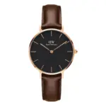Daniel Wellington Petite Bristol Roséguld Svart
