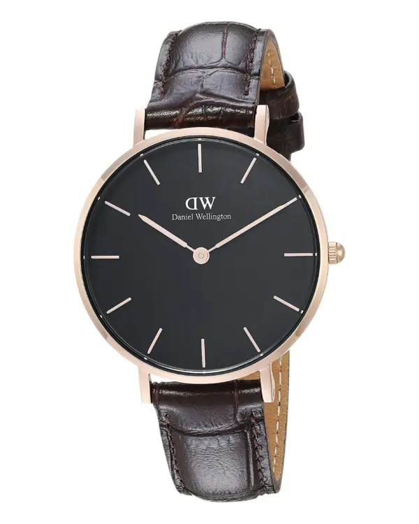 Daniel Wellington Petite York Roséguld Svart