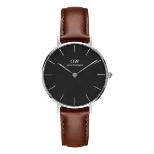 Daniel Wellington Petite St Mawes Silver Svart