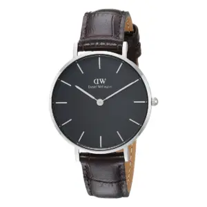 Daniel Wellington Petite York Silver Svart