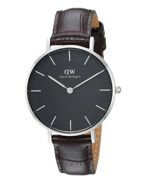 Daniel Wellington Petite York Silver Svart
