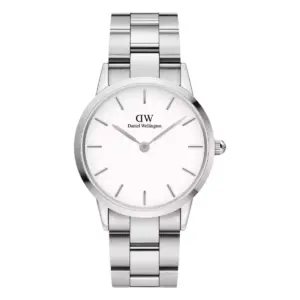 Daniel Wellington Iconic Link Silver Äggskalsvit