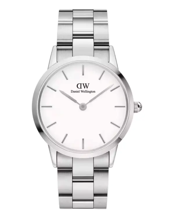 Daniel Wellington Iconic Link Silver Äggskalsvit