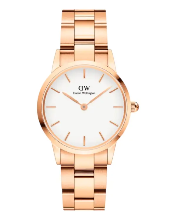 Daniel Wellington Iconic Link Roséguld Vit