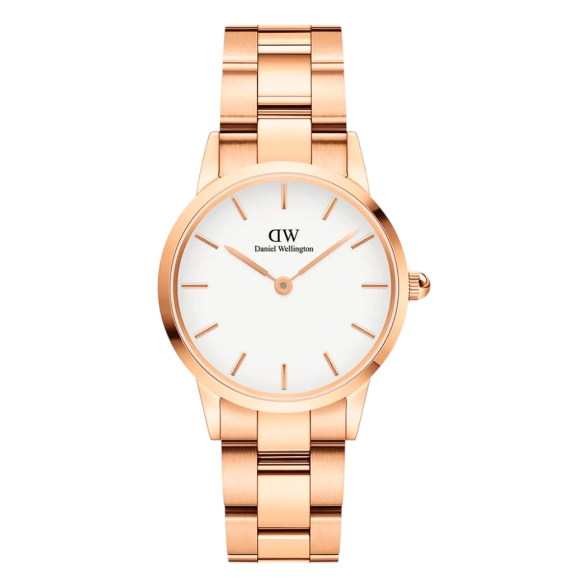 DW00100209 Daniel Wellington Iconic Link Roséguld Vit