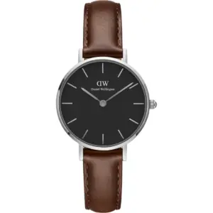 Daniel Wellington Petite St Mawes Silver Svart