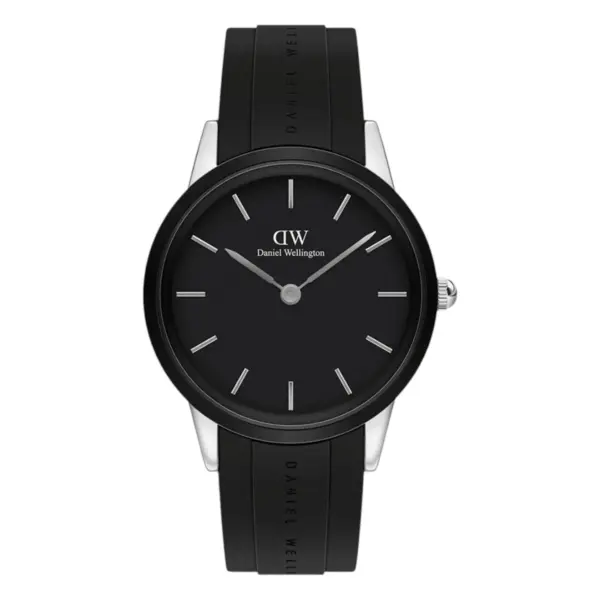 Daniel Wellington Iconic Motion 40 mm Quartz Gummiarmband Svart
