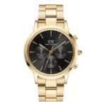 Daniel Wellington Iconic Chronograph Link Guld Svart