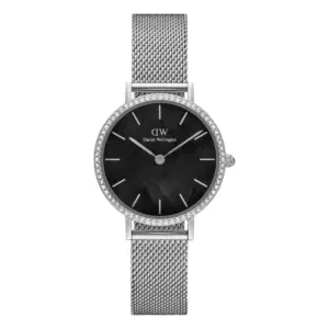 Daniel Wellington Petite Lumine Bezel Sterling Svart pärlemor