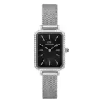 Daniel Wellington Quadro Lumine Bezel Sterling Svart pärlemor