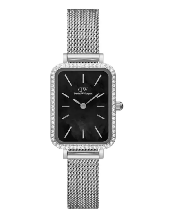 Daniel Wellington Quadro Lumine Bezel Sterling Svart pärlemor