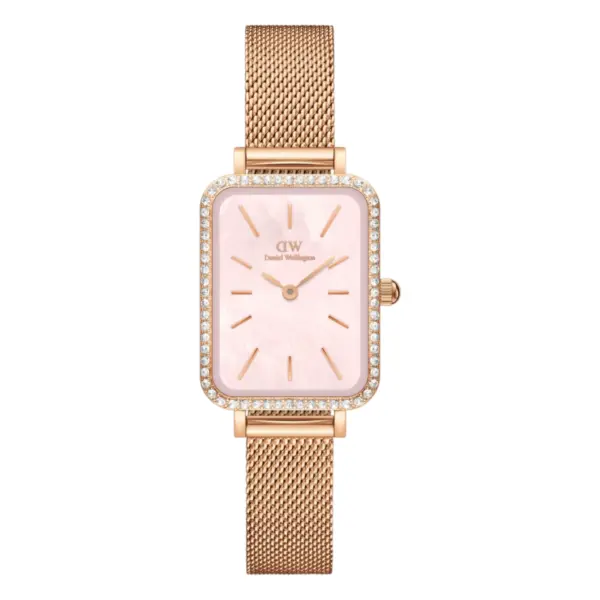 Daniel Wellington Quadro Lumine Bezel Melrose Rosa pärlemor