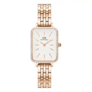 Daniel Wellington Quadro Lumine Bezel Melrose Vit