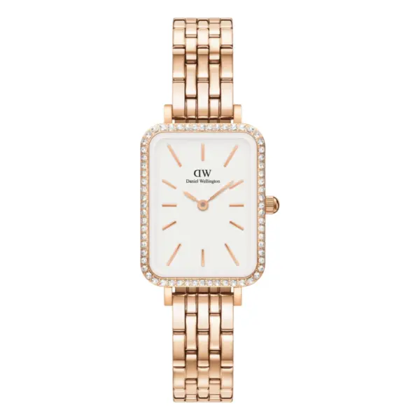 Daniel Wellington Quadro Lumine Bezel Melrose Vit