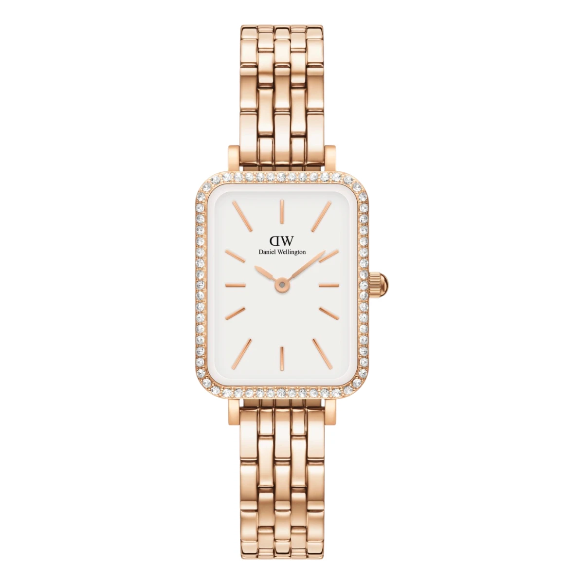 DW00100672 Daniel Wellington Quadro Lumine Bezel Melrose Vit