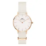 Daniel Wellington Petite Chalk NATO Roséguld Vit