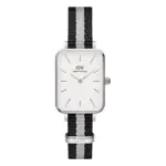 Daniel Wellington Nako Yabuki Quadro Charcoal med NATO-band Äggskalsvit