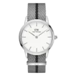Daniel Wellington Iconic NATO Grå/Svart Äggskalsvit