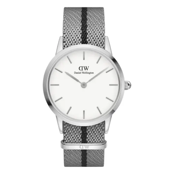 Daniel Wellington Iconic NATO Grå/Svart Äggskalsvit