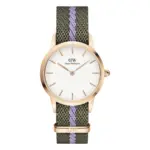 Daniel Wellington Iconic NATO Grön/Lila Äggskalsvit