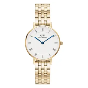 Daniel Wellington Petite Roman Numerals Guld Vit