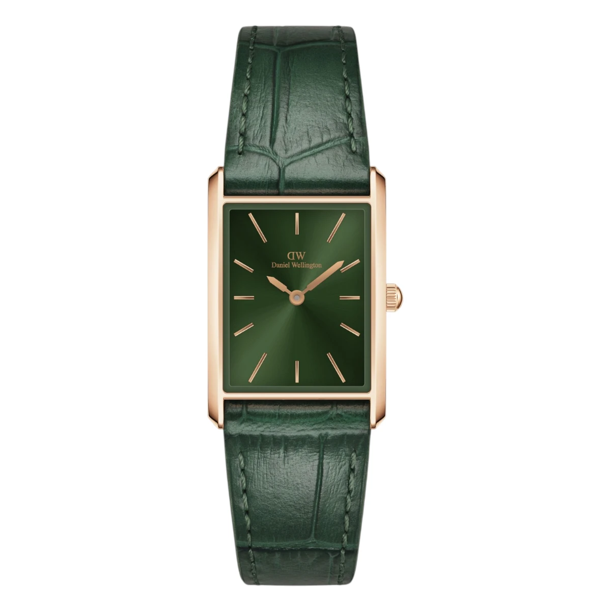 DW00100694 Daniel Wellington Bound Crocodile Roséguld Grön