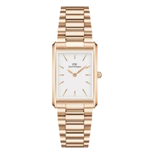 Daniel Wellington Bound 3-Link Roséguld Vit