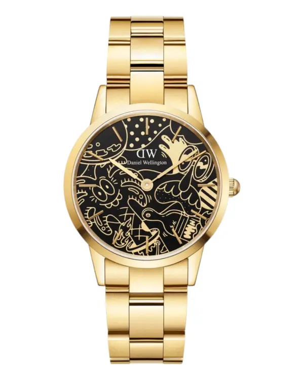 Daniel Wellington Iconic Link Steven Harrington Guld Svart