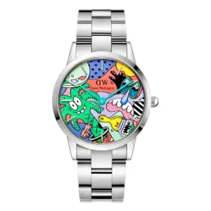 Daniel Wellington Iconic Link Steven Harrington Silver Flerfärgad