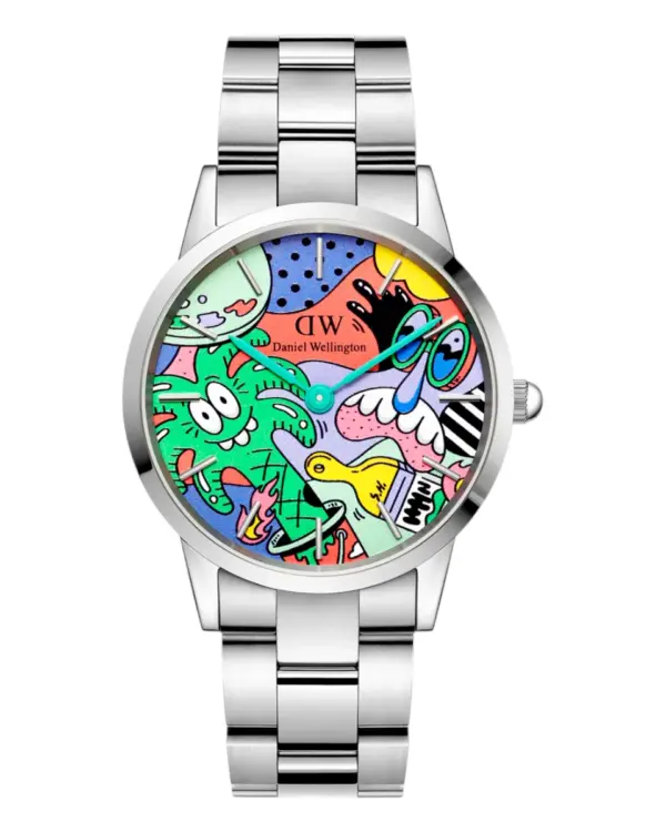Daniel Wellington Iconic Link Steven Harrington Silver Flerfärgad