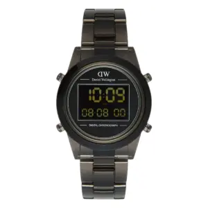 Daniel Wellington Retro Digital Mörkgrå Svart