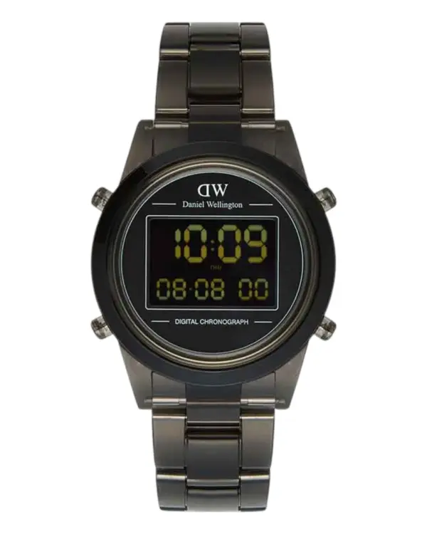 Daniel Wellington Retro Digital Mörkgrå Svart