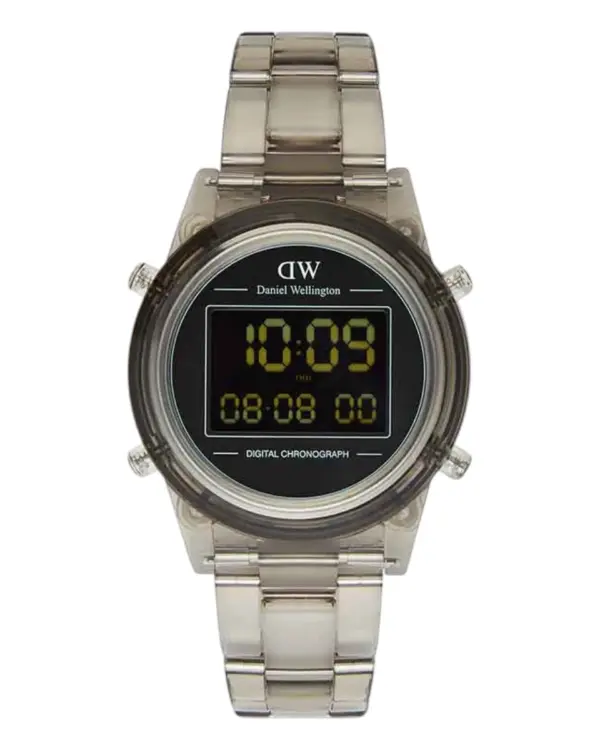 Daniel Wellington Retro Digital Ljusgrå Svart
