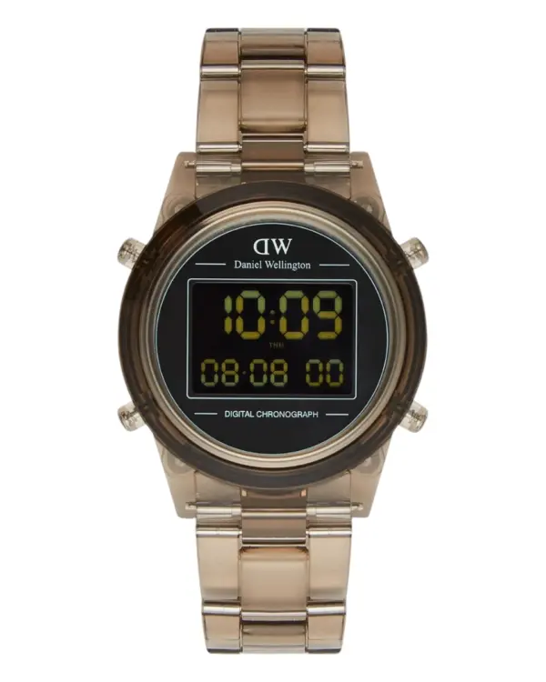 Daniel Wellington Retro Digital Mörkbrun Svart