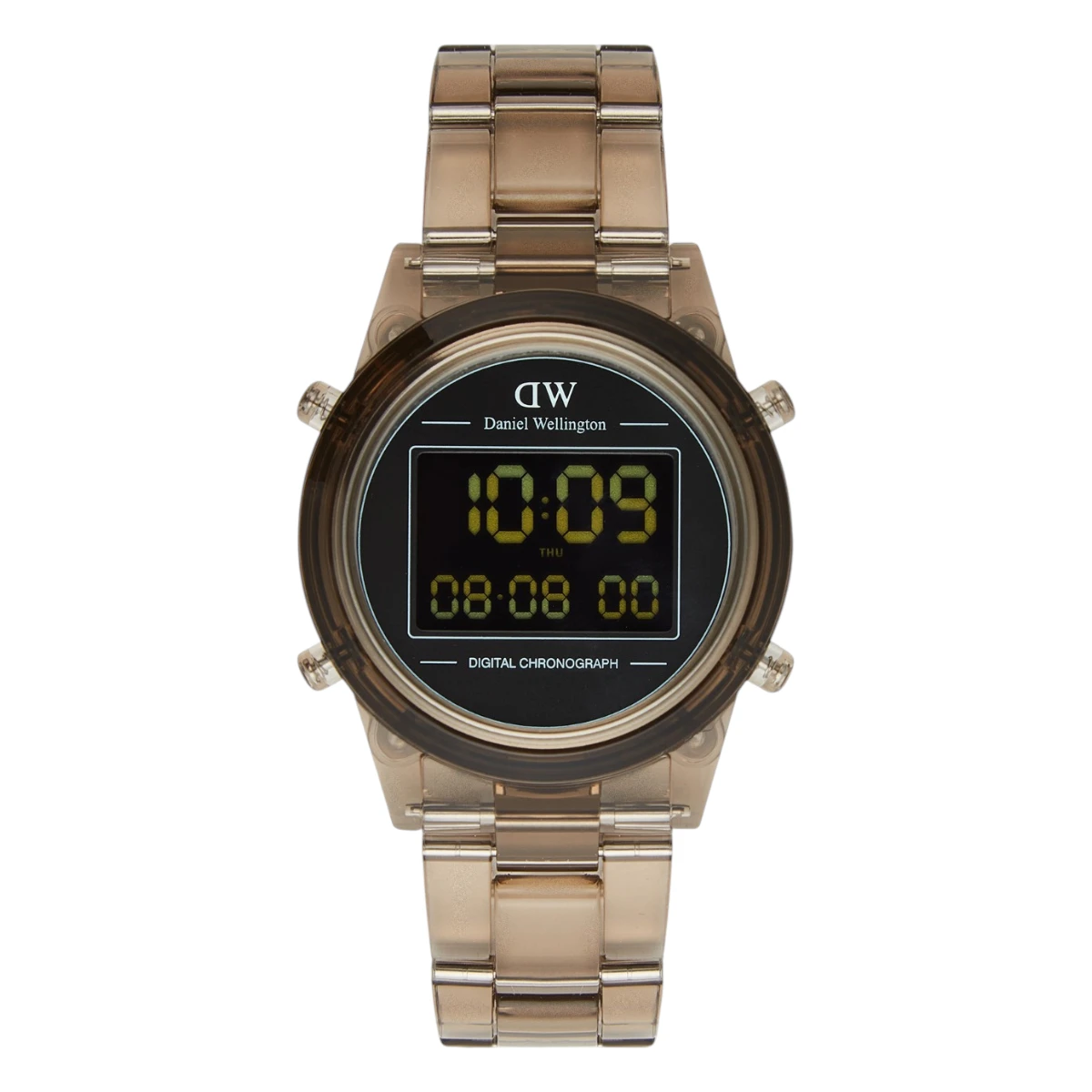 DW00100761 Daniel Wellington Retro Digital Mörkbrun Svart