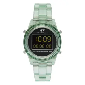 Daniel Wellington Retro Digital Ljusgrön Svart