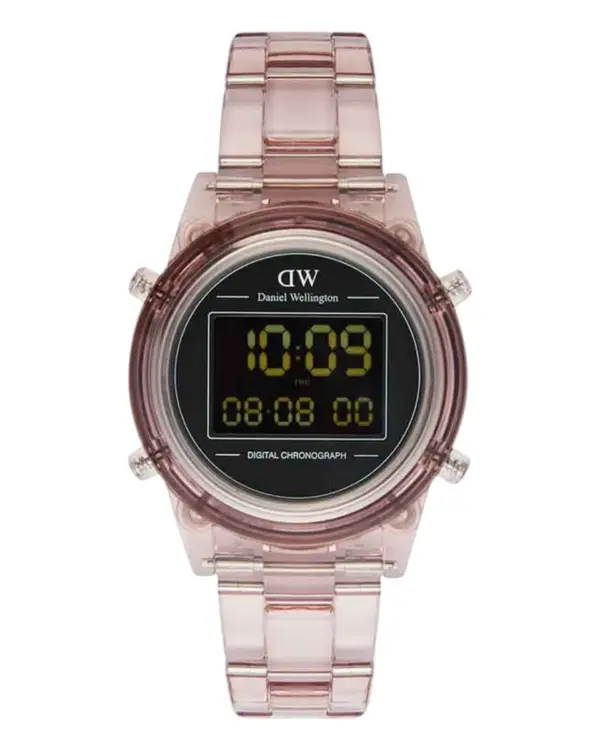 Daniel Wellington Retro Digital Mörkrosa Svart
