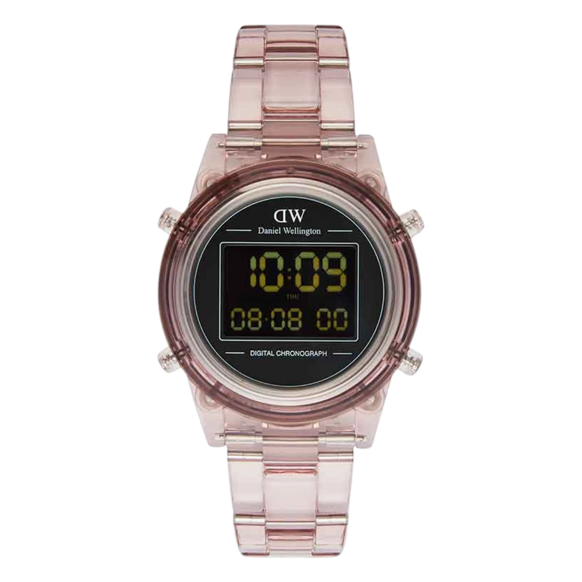 DW00100764 Daniel Wellington Retro Digital Mörkrosa Svart