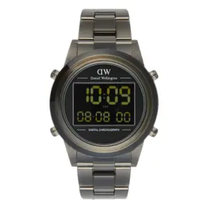 Daniel Wellington Retro Digital Mörkgrå Svart