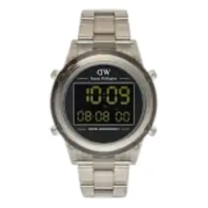 Daniel Wellington Retro Digital Ljusgrå Svart
