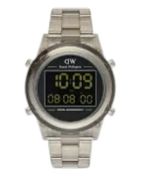 Daniel Wellington Retro Digital Ljusgrå Svart