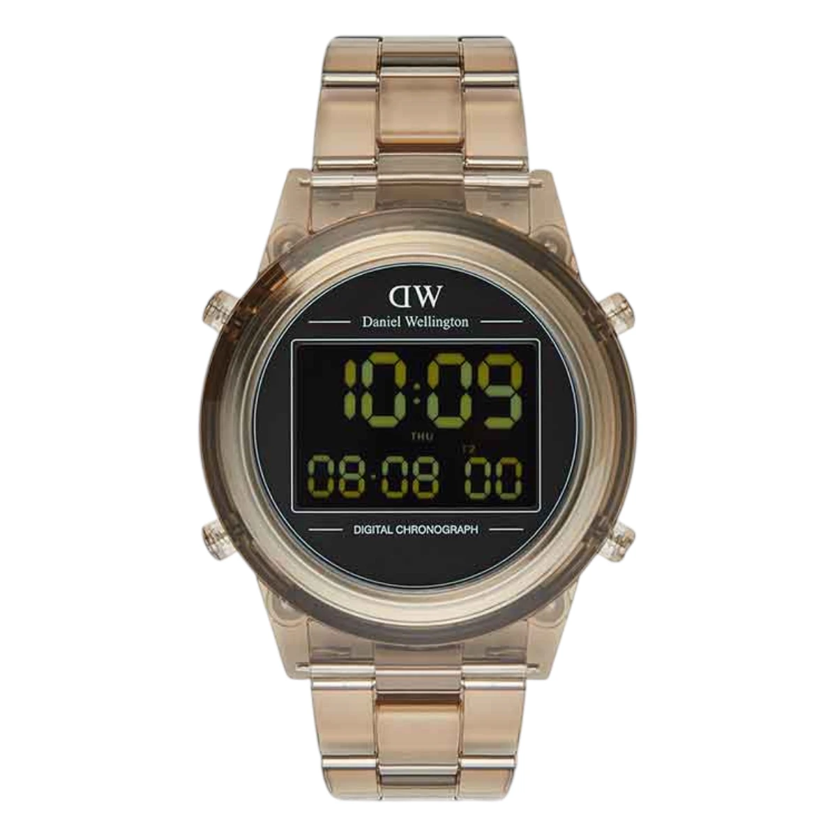 DW00100767 Daniel Wellington Retro Digital Mörkbrun Svart