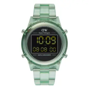 Daniel Wellington Retro Digital Ljusgrön Svart